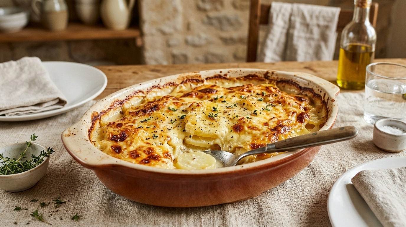 Cest Meilleur Quun Gratin De Restaurant Ce Plat Ne Demande Que Des Pommes De Terre Un Beau Morceau De Comte Et Un Four Bien Chaud Featured
