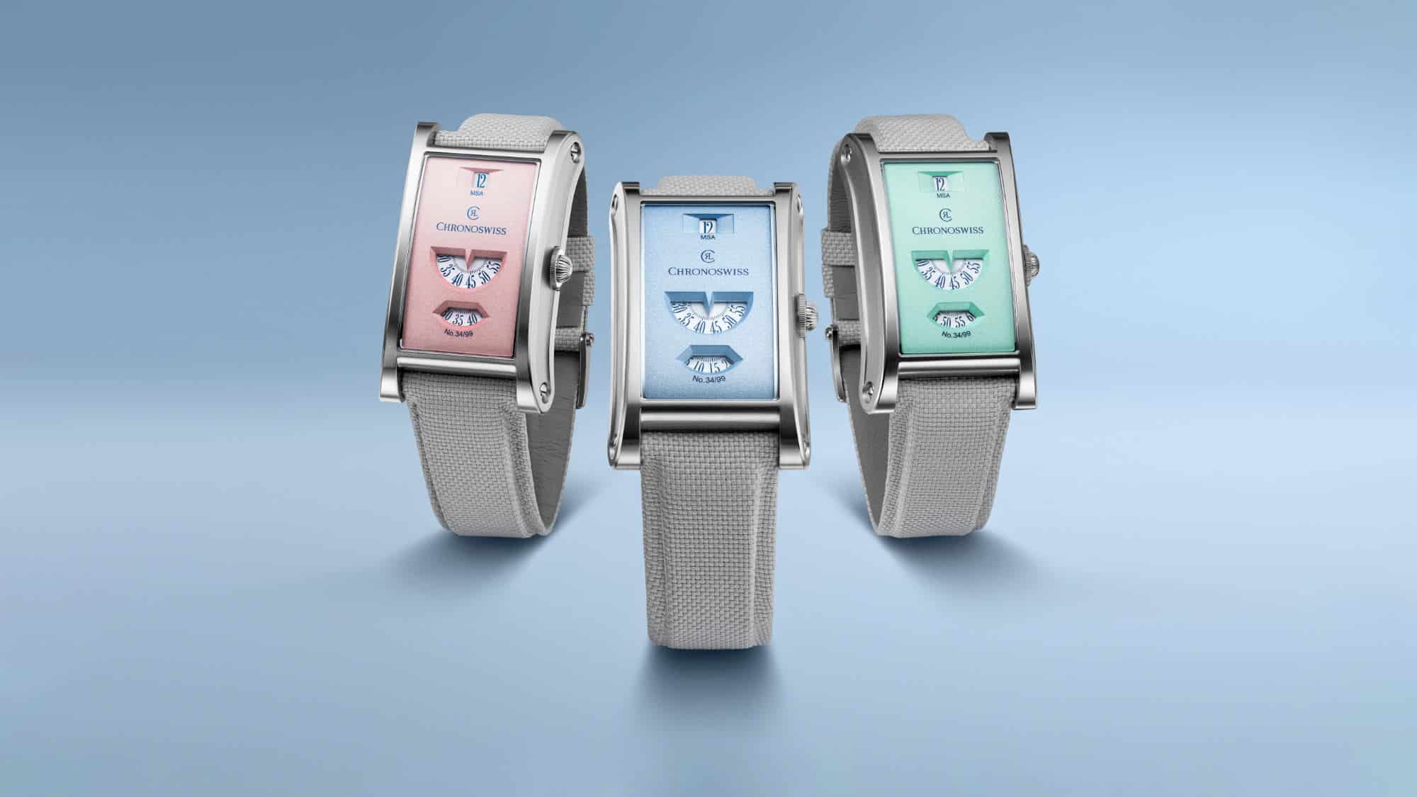 Cette Montre Mecanique Sans Aiguilles Revisite Lheure En Trois Teintes Pastel Avec Une Classe Folle Featured