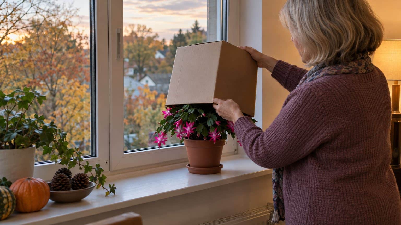 Depuis le changement d'heure, je glisse mon vieux cactus sous un carton chaque soir : en plein hiver, il croule sous les f...