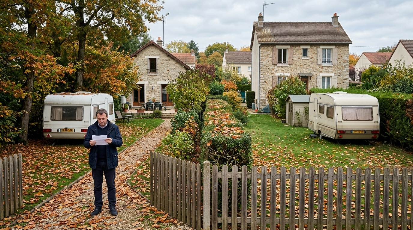 Deux Voisins Rangent Chacun Leur Caravane Au Fond Du Jardin Apres Lete Quelques Mois Plus Tard Un Seul Recoit Un Courrier De La Mairie Featured