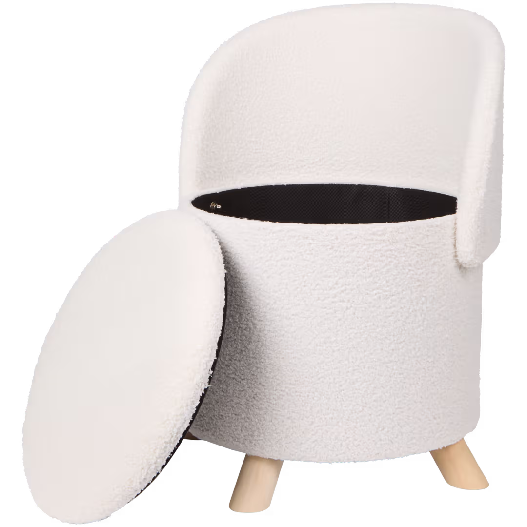 Un pouf de rangement discret pour désencombrer le salon