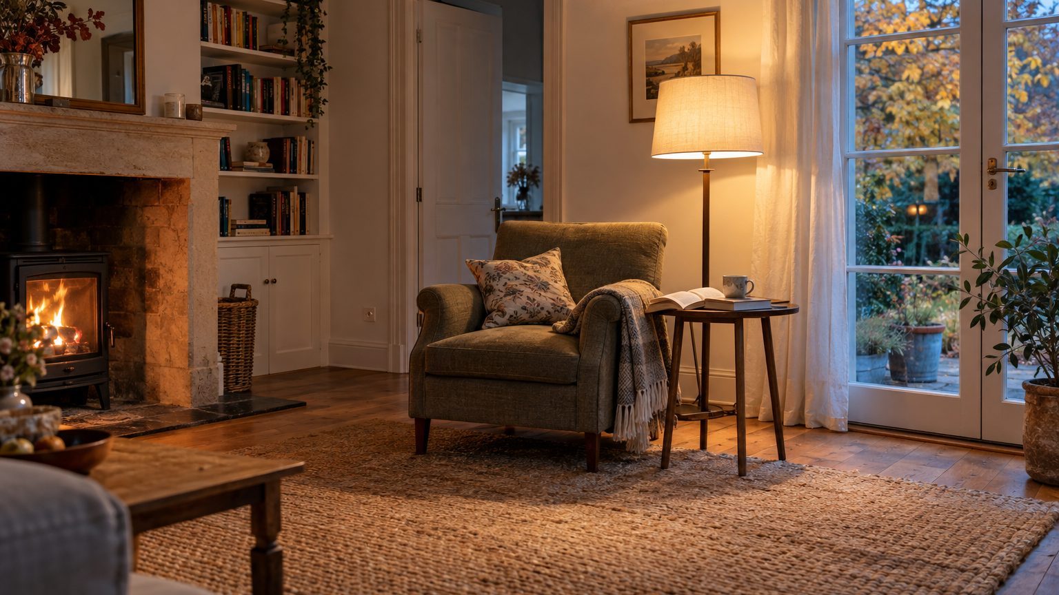 Fini le grand plafonnier allumé au milieu du salon dès la tombée de la nuit : avec l'heure d'hiver, les décorateurs éclair...