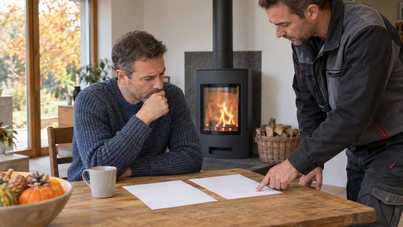 Il avait acheté son poêle à bois en promo avant de le faire poser : sur les deux factures, l'installateur lui a montré ce ...