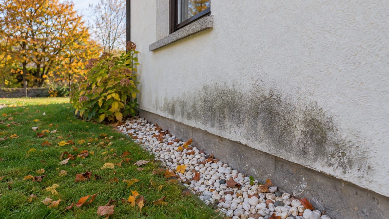 J'ai étalé des galets décoratifs au pied de ma façade juste pour ne plus tondre le long du mur : au premier automne, j'ai ...