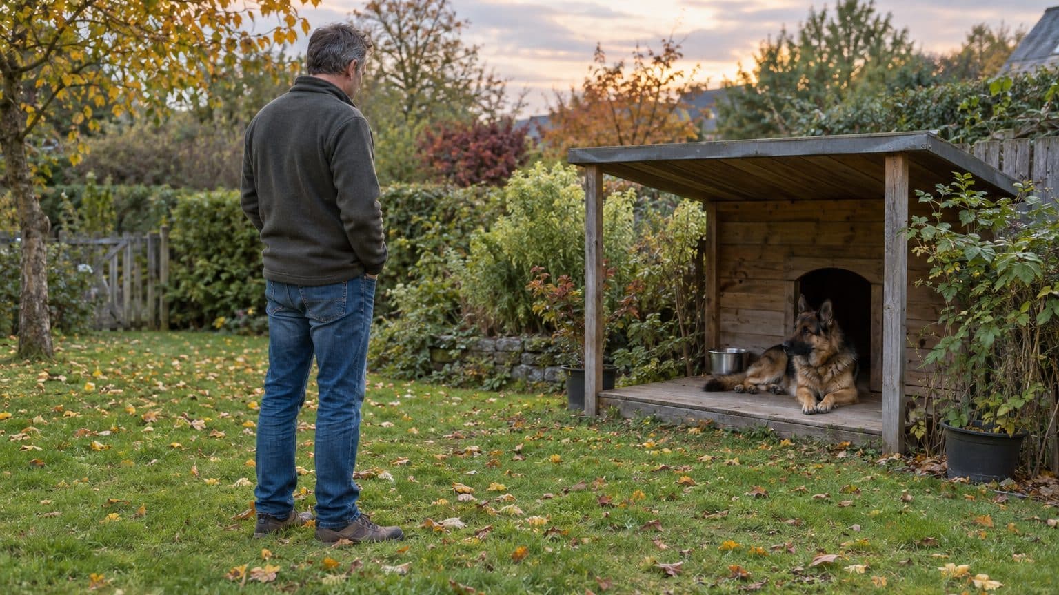 J'ai fait monter un chenil couvert au fond du jardin pour que mon berger ne dorme plus dehors : à la mairie, on m'a expliq...