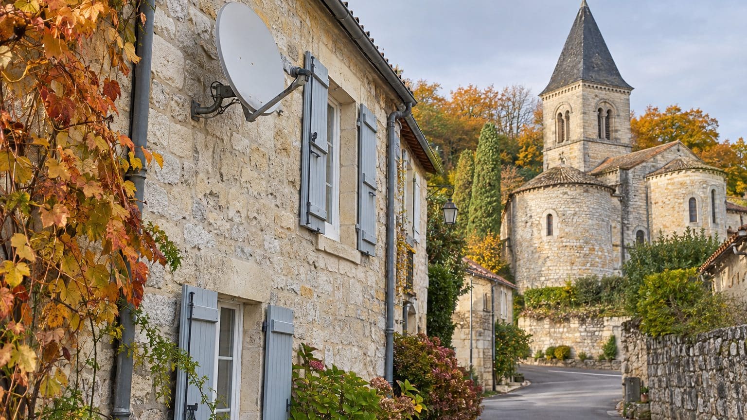 J'ai fait poser une parabole sur la façade côté rue pour retrouver mes chaînes avant l'hiver : à la mairie, on m'a expliqu...