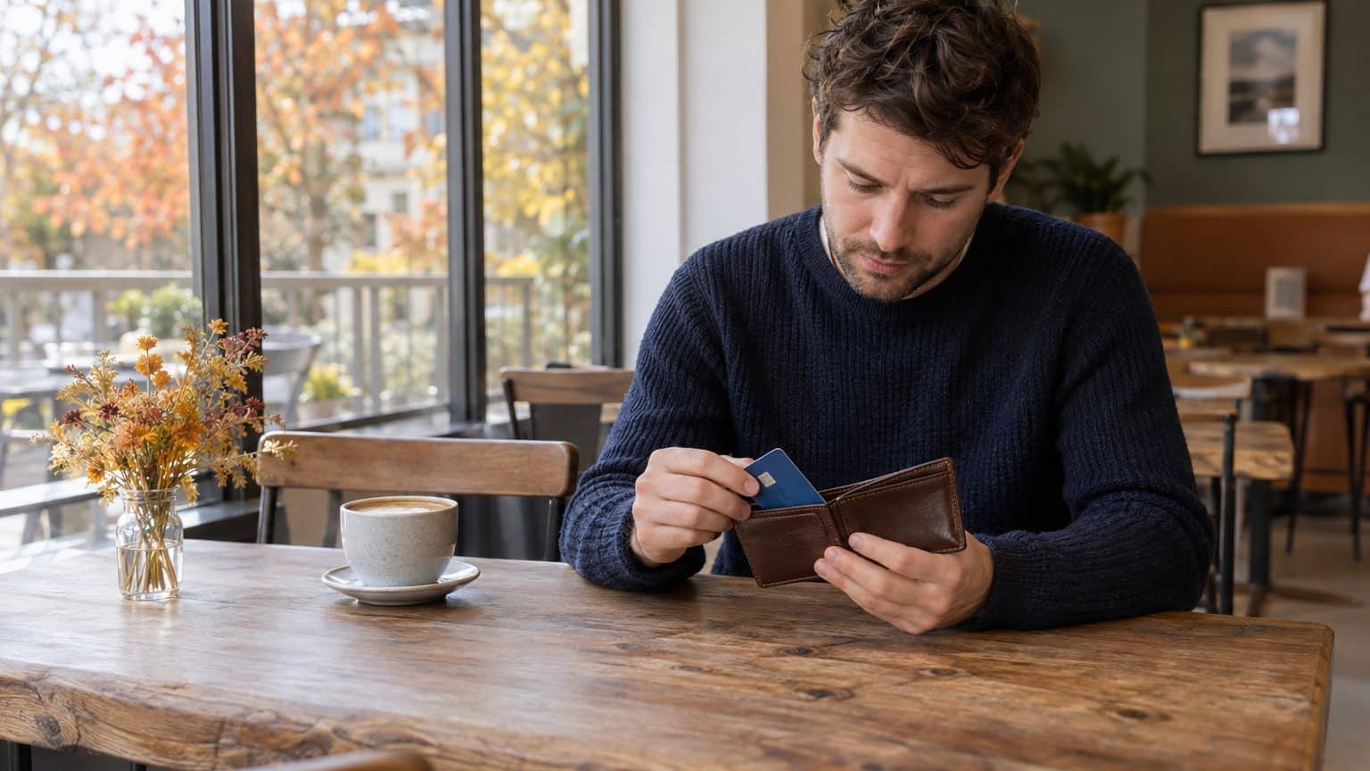 J'ai glissé le code de sa carte bancaire dans l'étui avant de la donner à mon fils étudiant : en cas de vol, les retraits ...