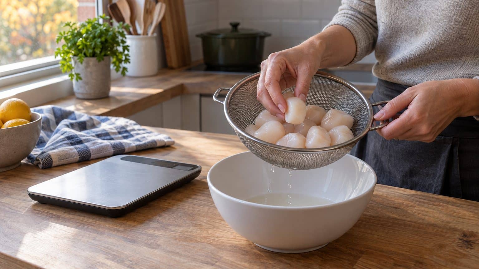 J'ai laissé fondre la glace de mes Saint-Jacques surgelées avant de les peser : sur la balance de cuisine, j'ai compris ce...