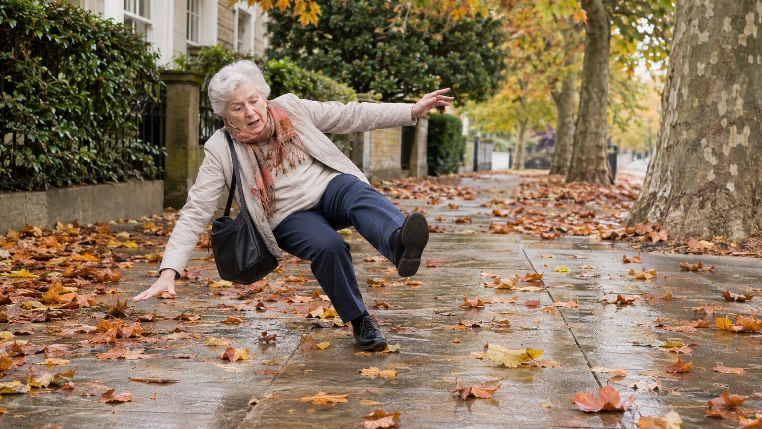 J'ai laissé les feuilles du platane s'entasser devant mon portail en attendant la balayeuse de la mairie : quand une passa...
