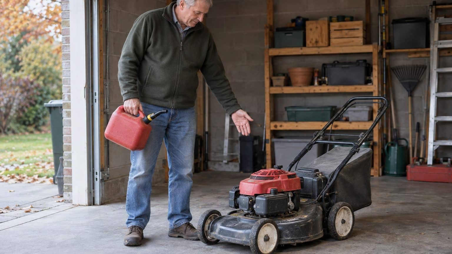 J'ai rangé ma tondeuse au garage avec le réservoir plein pour ne rien gaspiller : chez le réparateur, on m'a expliqué pour...
