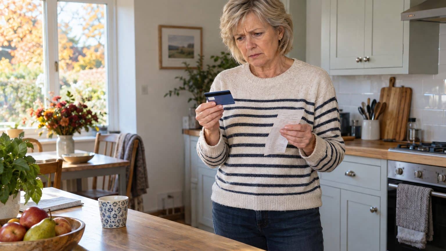 J'ai réglé les courses de la semaine avec la carte bancaire de ma mère après son décès, pour ne pas laisser son frigo vide...