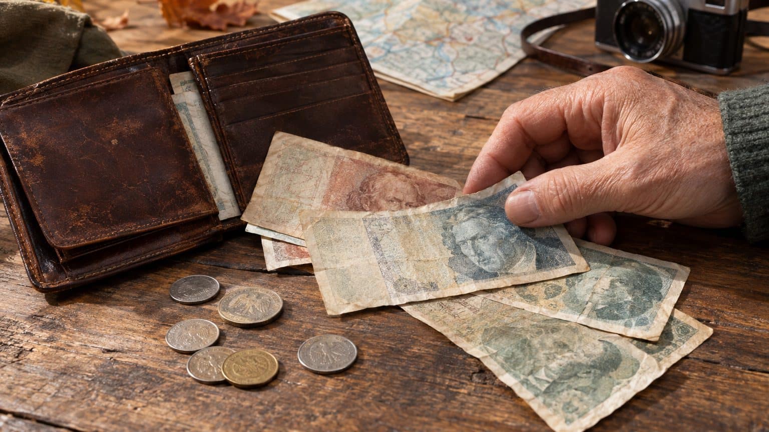 J'ai retrouvé 300 marks dans le portefeuille de voyage de mon père : je les croyais bons pour la poubelle, ils valent enco...