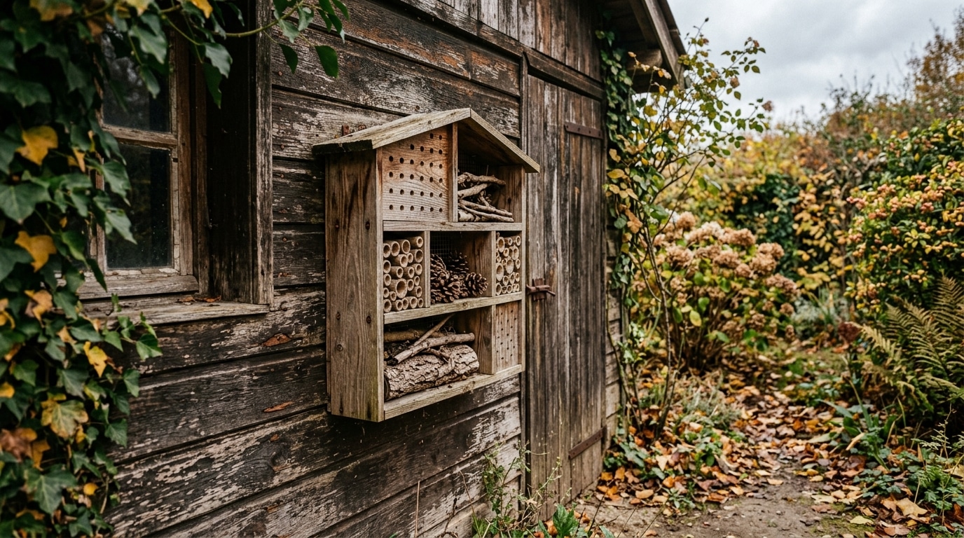 Jai Accroche Mon Hotel A Insectes Contre La Cabane Du Jardin Juste Pour Faire Joli Au Printemps Suivant Pas Une Seule Case Netait Habitee Featured