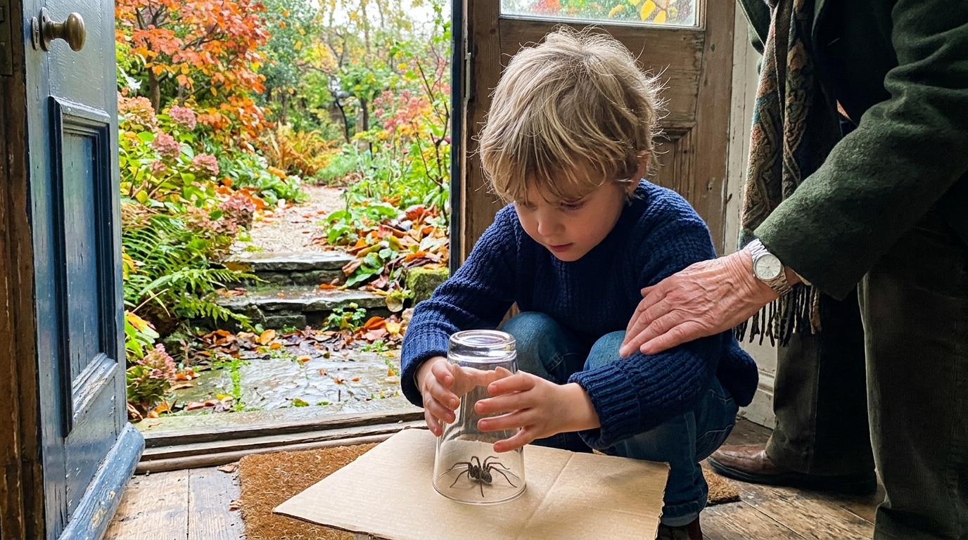 Jai Appris A Mes Petits Enfants A Sortir Les Araignees Du Salon Sous Un Verre Plutot Que Les Ecraser Cet Automne Jai Compris Ce Que Ce Geste Faisait Vraiment A Laraignee Featured