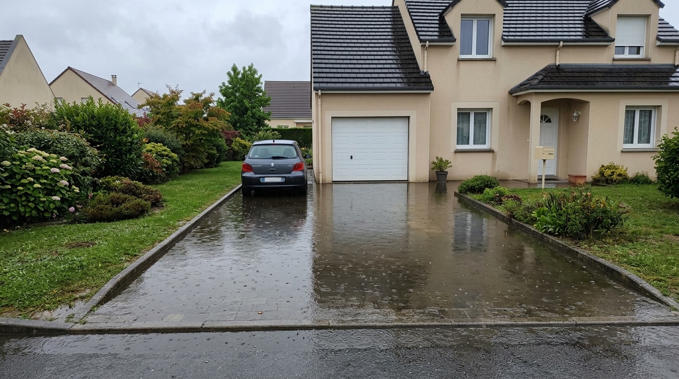 Jai Betonne Mon Allee Pour Fuir La Boue Aux Premieres Pluies Doctobre Cetait Devenu Un Lac Featured