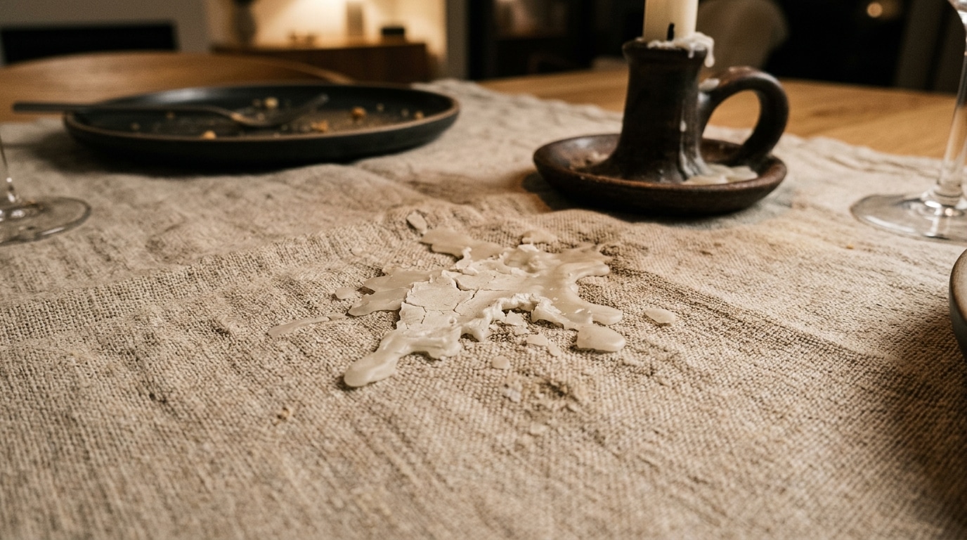 Jai Cru Ma Nappe En Lin Fichue Apres Un Diner Aux Chandelles Ma Grand Mere Ma Empechee De Gratter La Cire Et A Sorti Deux Objets Que Tout Le Monde A A La Maison Featured