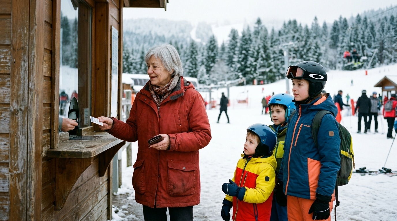 Jai Emmene Mes Trois Petits Enfants Skier Pour Noel Au Guichet De Cette Station Des Vosges Le Seul Forfait Gratuit Etait Le Mien Featured