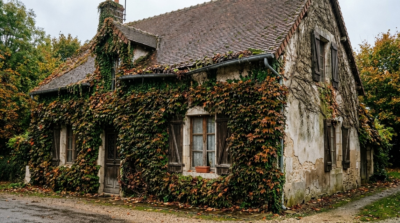 Jai Laisse Le Lierre Monter Sur Ma Facade Jusquau Toit Comme Le Conseillait Un Article Pour Mieux Isoler A Lassurance On Ma Explique Pourquoi Personne Ne Paierait Mes Gouttieres Featured