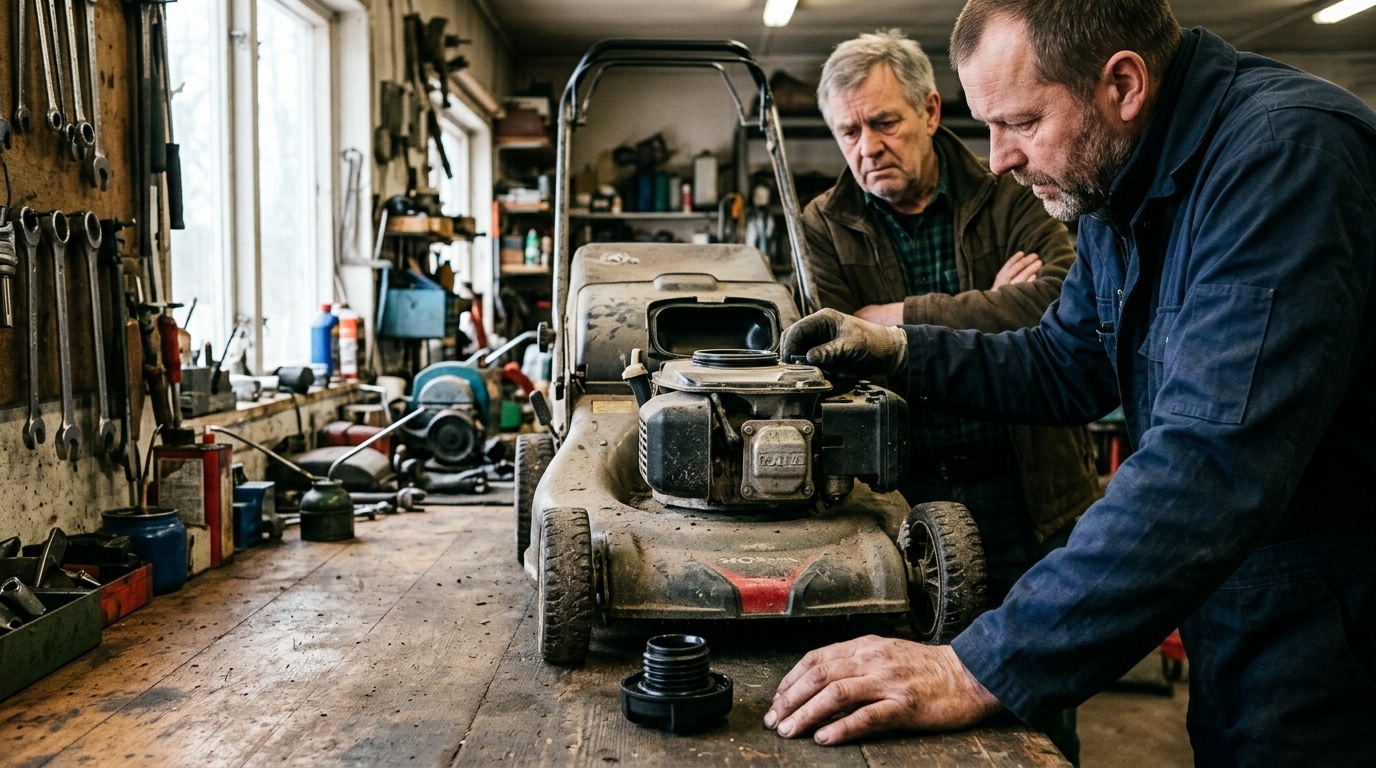 Jai Laisse Ma Tondeuse Au Garage Tout Lhiver Au Printemps Le Reparateur Na Pas Commence Par Regarder La Lame Featured