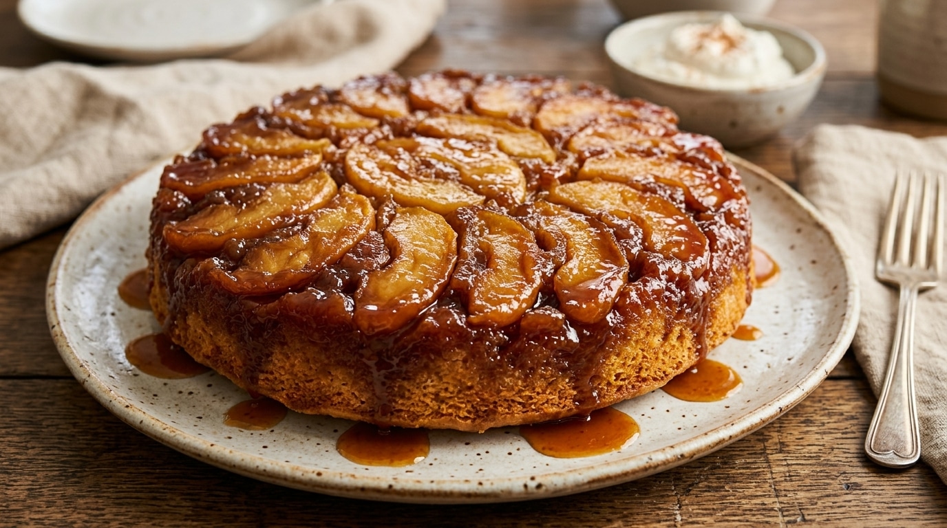 Jai Longtemps Jete Les Pommes Ridees Qui Trainaient Dans La Corbeille Desormais Je Les Caramelise Au Fond Dun Moule Et Je Retourne Le Gateau Devant Toute La Famille Featured