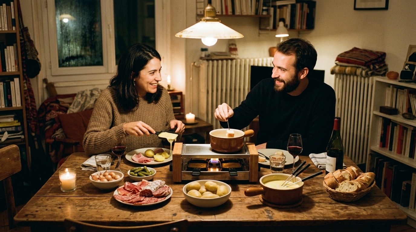 Jai Voulu Faire Une Raclette A Deux Un Soir De Froid Desormais Cest Un Petit Appareil Raclette Et Fondue Qui Sort A La Place De Celui Des Grandes Tablees Featured
