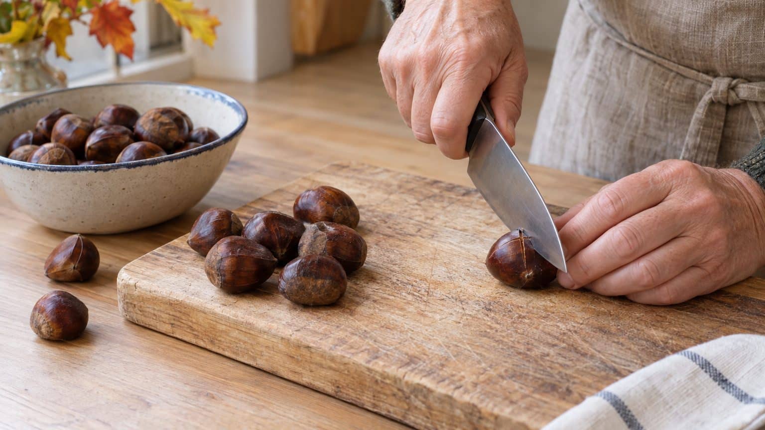 « Je les mettais entières dans l'air fryer » : pourquoi une châtaigne non entaillée peut éclater, et le geste en croix qui...