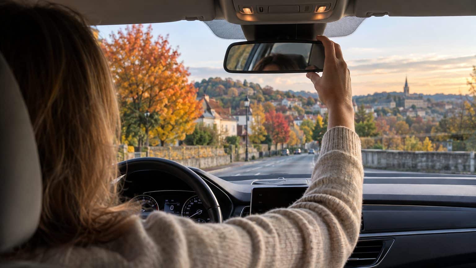 Je n'avais jamais touché la petite languette sous mon rétroviseur intérieur : depuis le changement d'heure, je ne m'en pas...