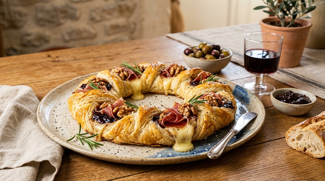 Je Ne Sers Plus Le Brie Sur Le Plateau De Fromages Il Cuit Desormais Avec Du Jambon De La Confiture Et Des Noix Dans Une Couronne Feuilletee Et Cest Le Premier Plat Vide De Lapero Featured