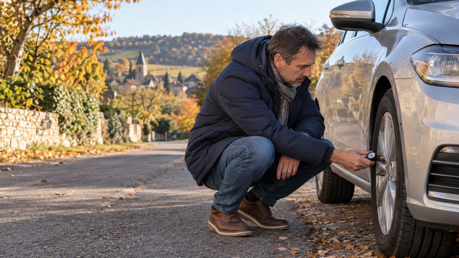 Je ne vérifiais mes pneus qu'avant les vacances d'été : au premier vrai froid, un voyant s'est allumé et mon voisin m'a ex...