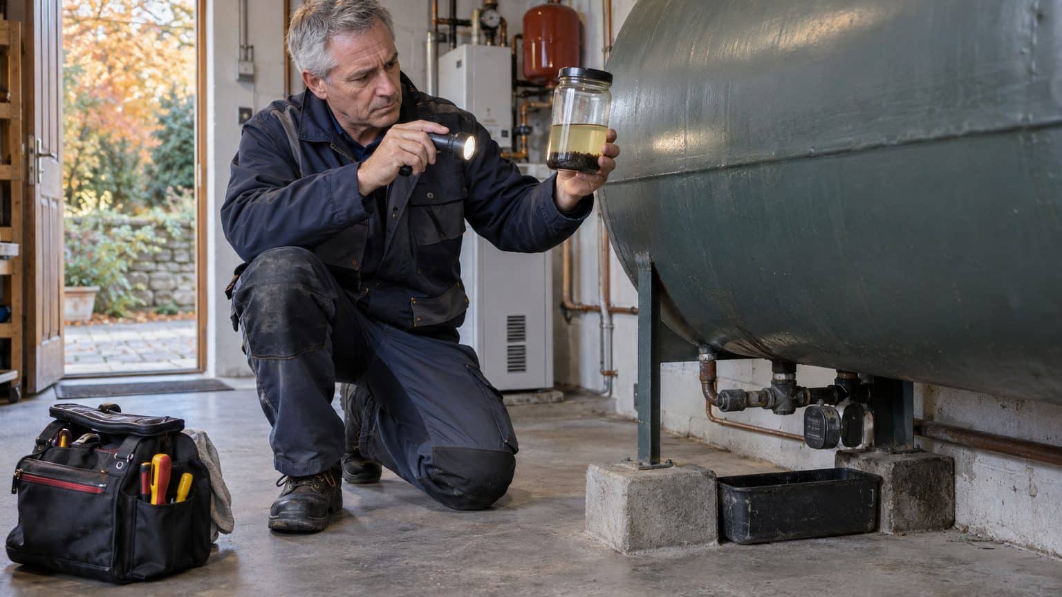 « Je pensais faire une bonne affaire en attendant l’automne pour remplir ma cuve de fioul » : au premier allumage, le chauffagiste m’a montré ce qui s’était formé au fond pendant l’été