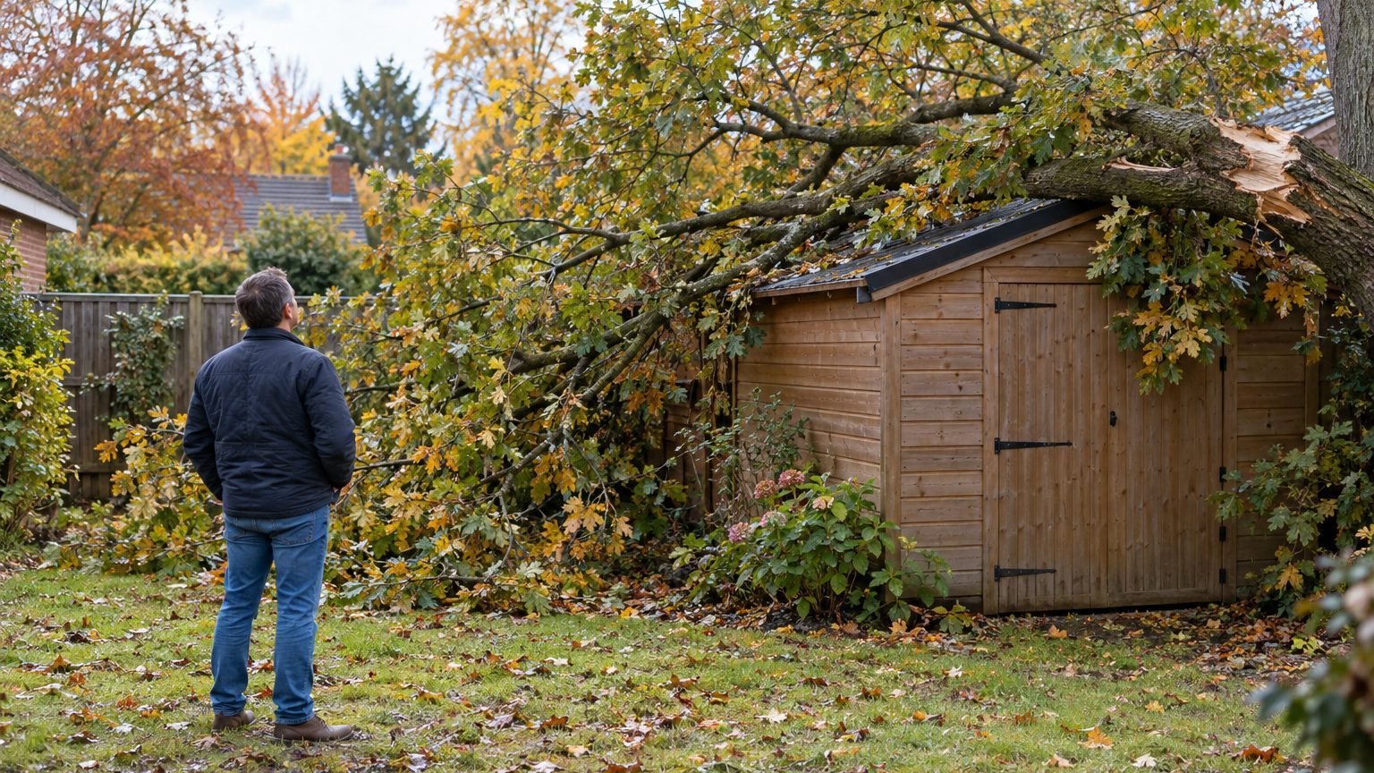 L'arbre du voisin est tombé dans votre jardin pendant la tempête Austen : ce n'est pas forcément son assurance qui va payer