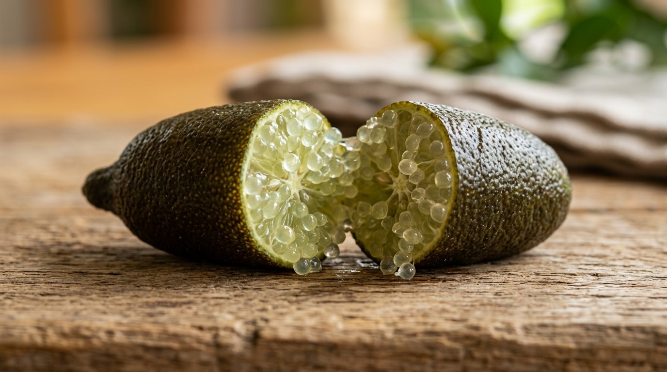 Le Citron Caviar Que Sarrachent Les Chefs Pousse Aussi En Pot Sur Un Balcon Mais Attention A Cette Erreur Qui Peut Gacher La Recolte Featured