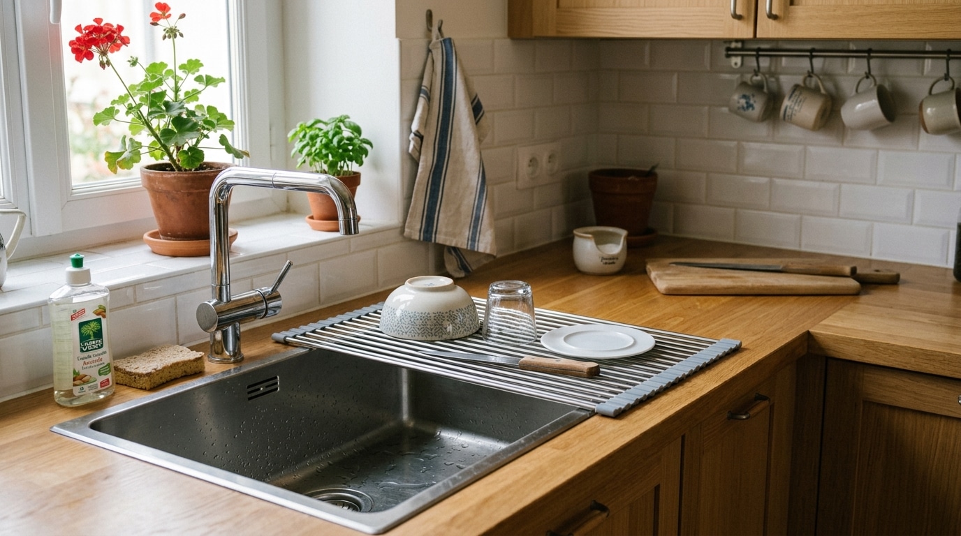 Les Adeptes Des Petites Cuisines Bien Organisees Le Savent Legouttoir Deroulable En Inox Est Un Incontournable 899 E Chez Leroy Merlin Featured
