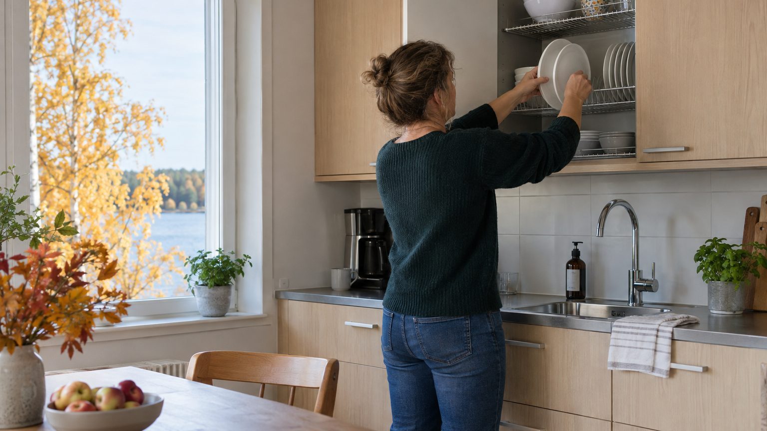 Les Finlandais font sécher leur vaisselle à l'inverse de nous, et elle sèche toute seule sans un coup de torchon : j'ai ch...