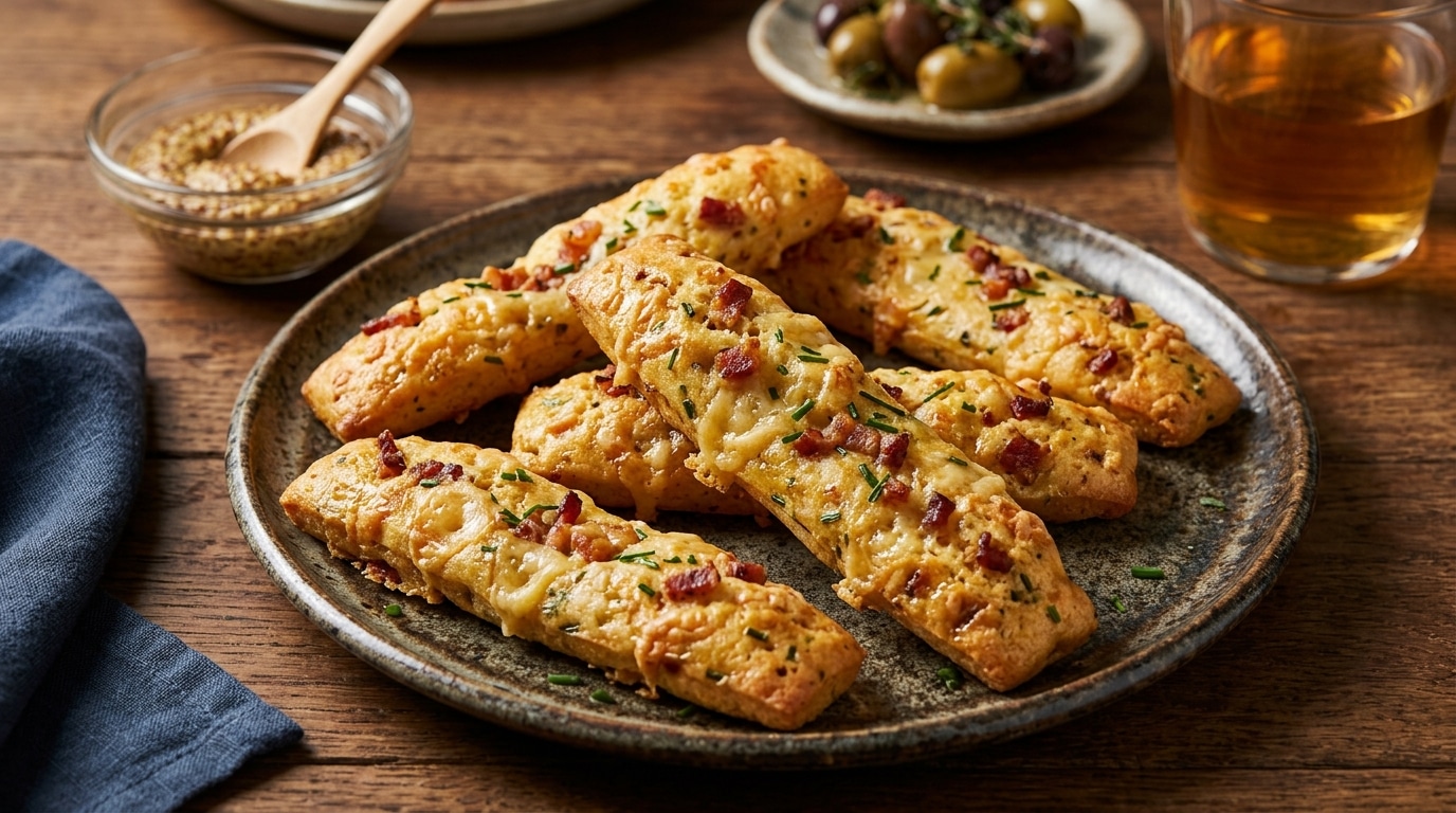 Longues Dorees Et Parfumees A La Moutarde Ces Madeleines Pour Lapero Cachent Du Comte Et Du Bacon Dans Chaque Bouchee Featured