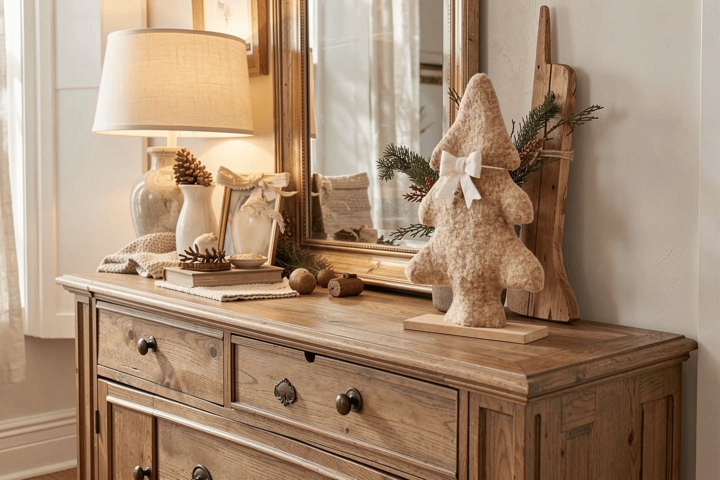Ma Grand Mere Posait Toujours Une Petite Decoration De Noel Sur Le Buffet Des Les Premiers Froids Jai Retrouve Cette Tendresse Avec Le Sapin En Feutrine Quaction Vend 299 E Featured