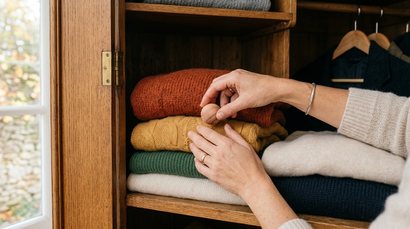 Ma Mere Glissait Toujours Des Boules De Naphtaline Entre Les Pulls De Larmoire Jai Garde Son Geste Avec Des Boules De Cedre A La Place Featured