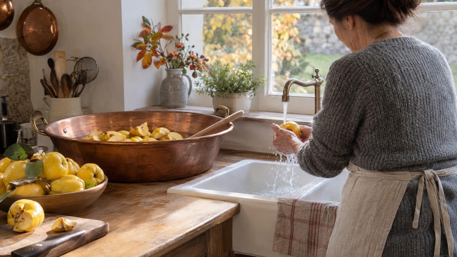Ma mère ne pelait jamais ses coings et laissait même les cœurs dans la bassine : le jour où j'ai tout épluché pour aller p...