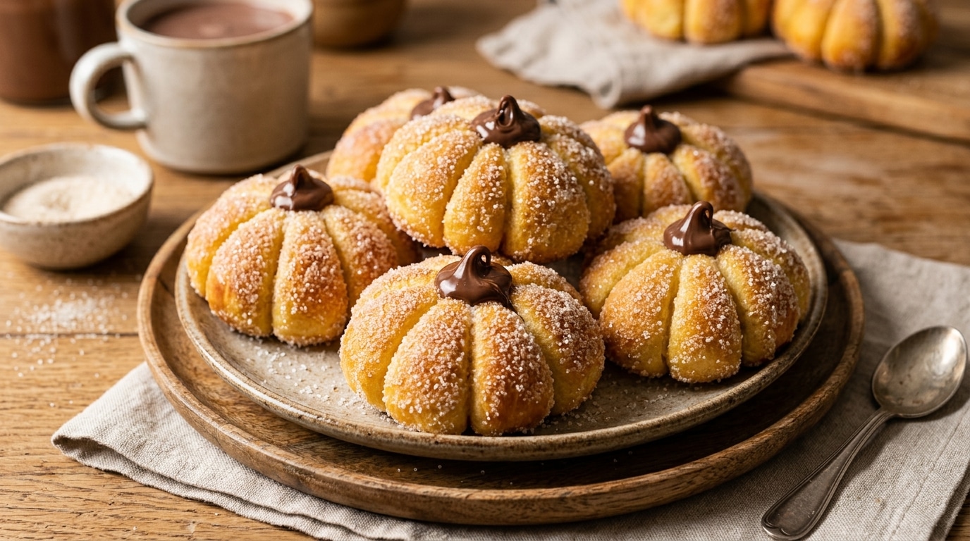 Mes Petits Enfants Reclamaient Des Bonbons Pendant Les Vacances De La Toussaint Desormais Je Leur Fais Des Beignets En Forme De Citrouille Featured