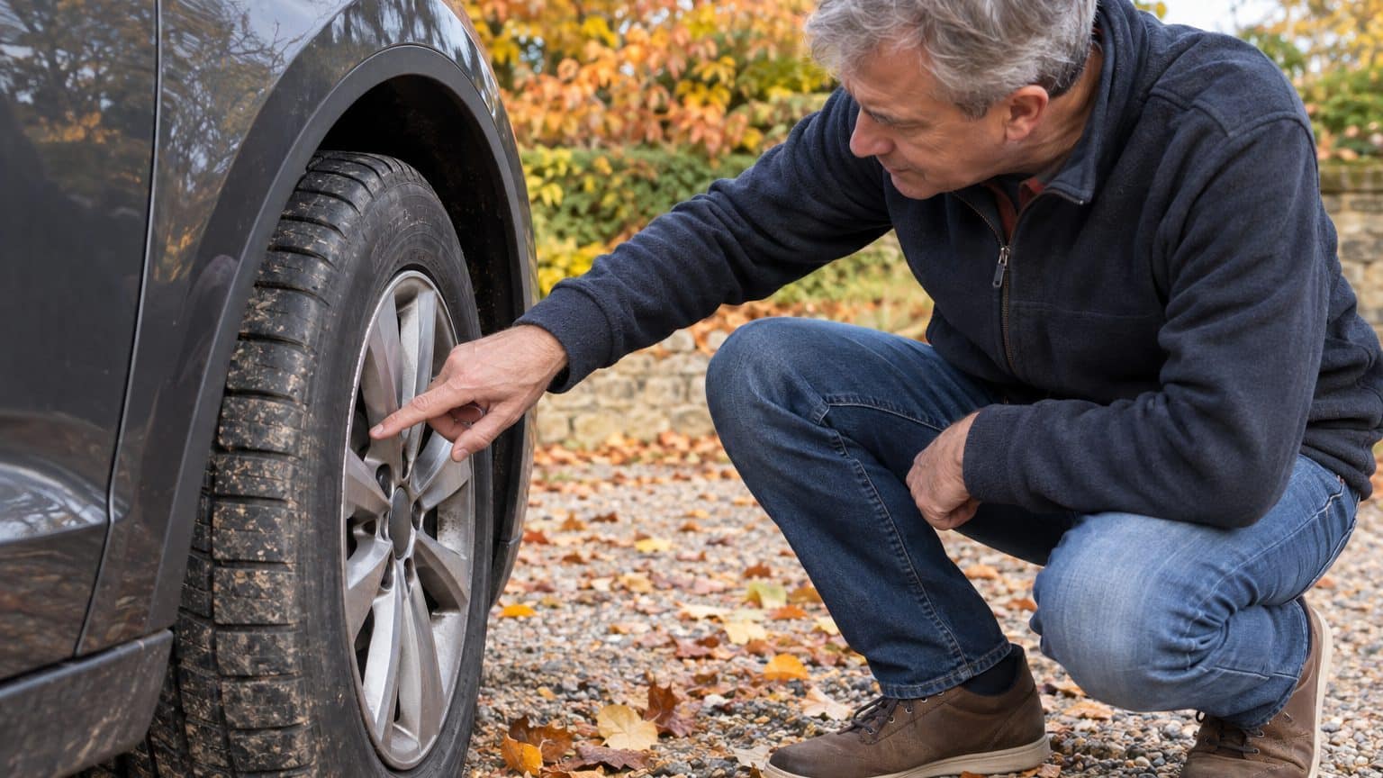 Mon gendre a fait le tour de ma voiture la veille de mon départ pour les Alpes : il a glissé ses propres chaînes dans mon ...