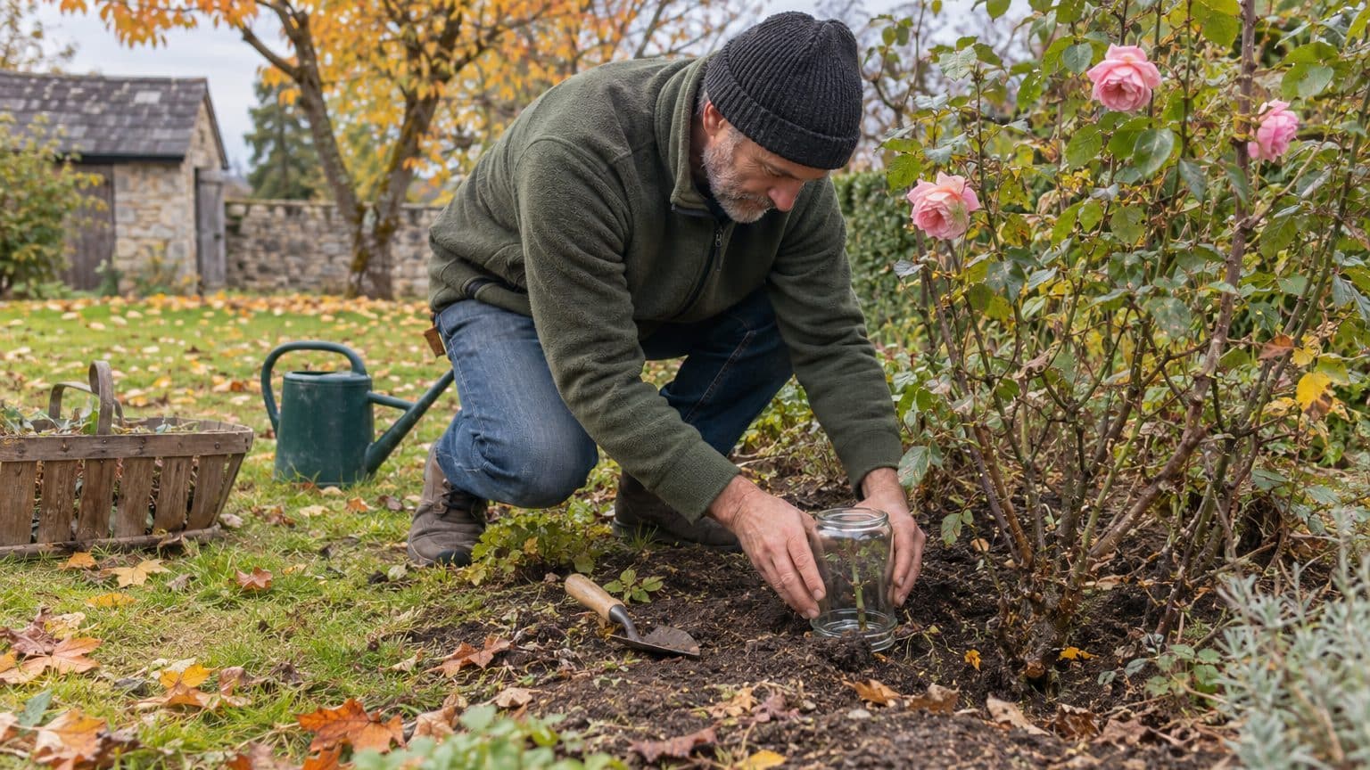 Mon grand-père retournait toujours un pot de confiture vide au pied de son rosier fin octobre, et ce n'était pas pour les ...
