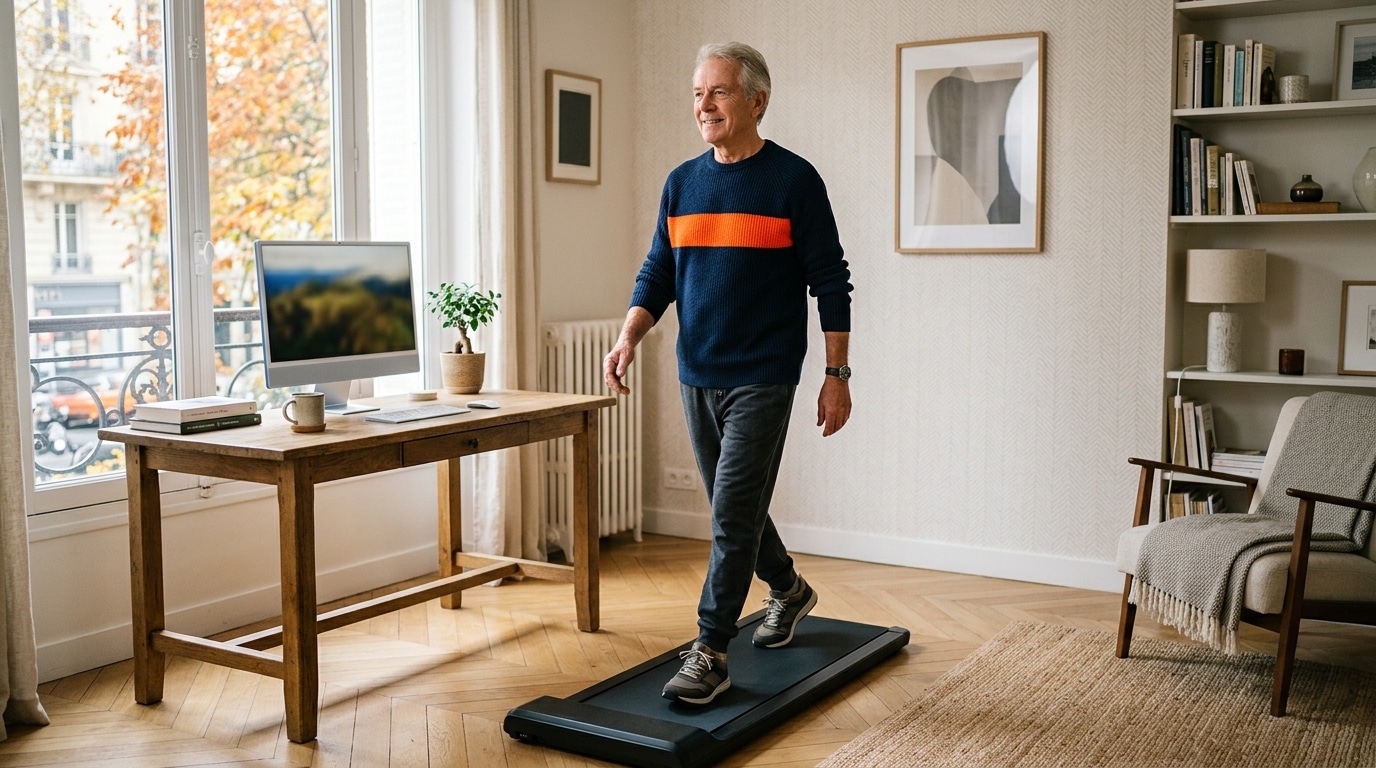 Mon Kine Ma Conseille De Continuer A Marcher Lhiver Le Walking Pad Compact Qui Me Permet De Garder Des Jambes Solides A 70 Ans Featured