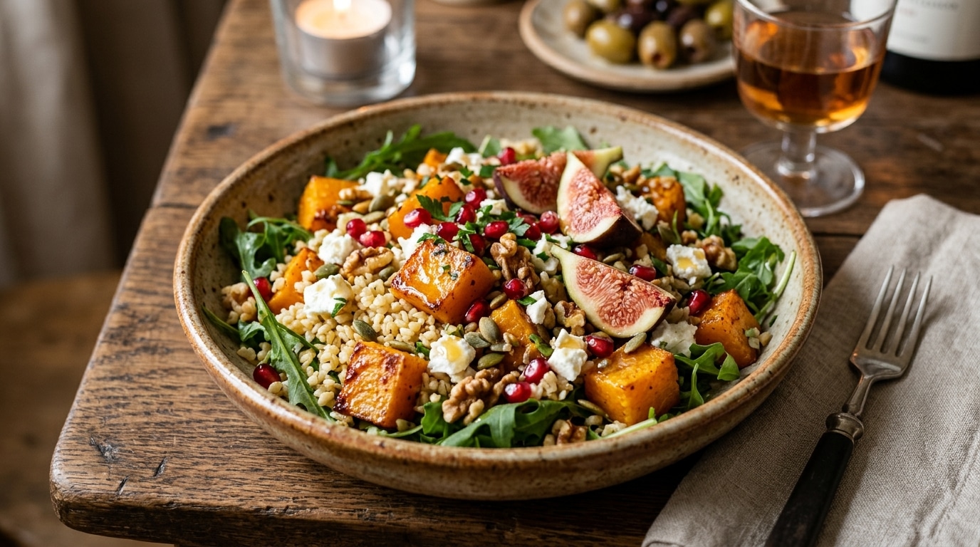 On Ma Redemande La Recette 3 Fois Ma Famille Sest Dispute Le Fond De Cette Salade De Butternut Rotie Servie Tiede En Entree Featured