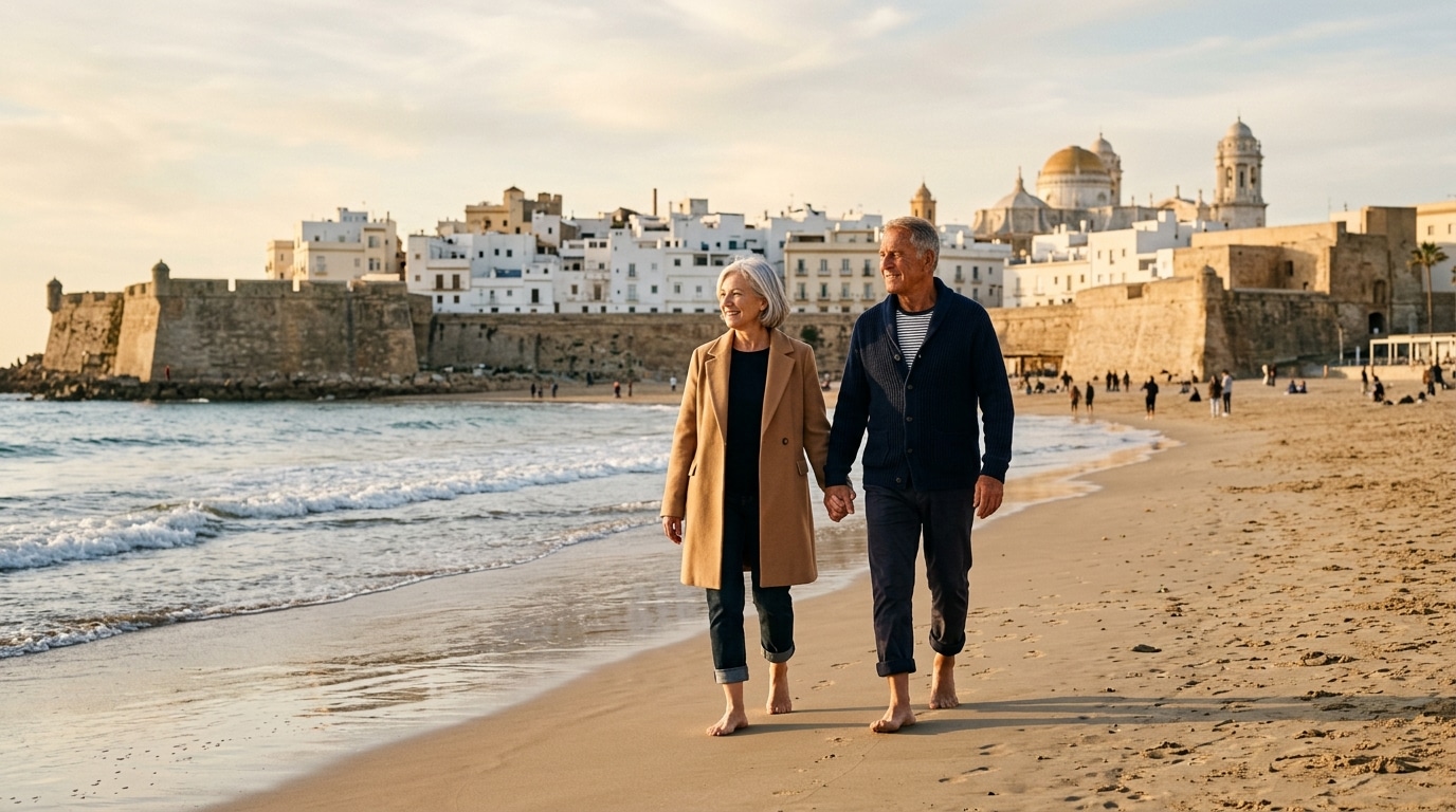 On Ne Jurait Que Par Seville Pour Le Soleil Dautomne On A Trouve En Andalousie La Meme Lumiere Avec La Plage Au Pied De La Vieille Ville Featured
