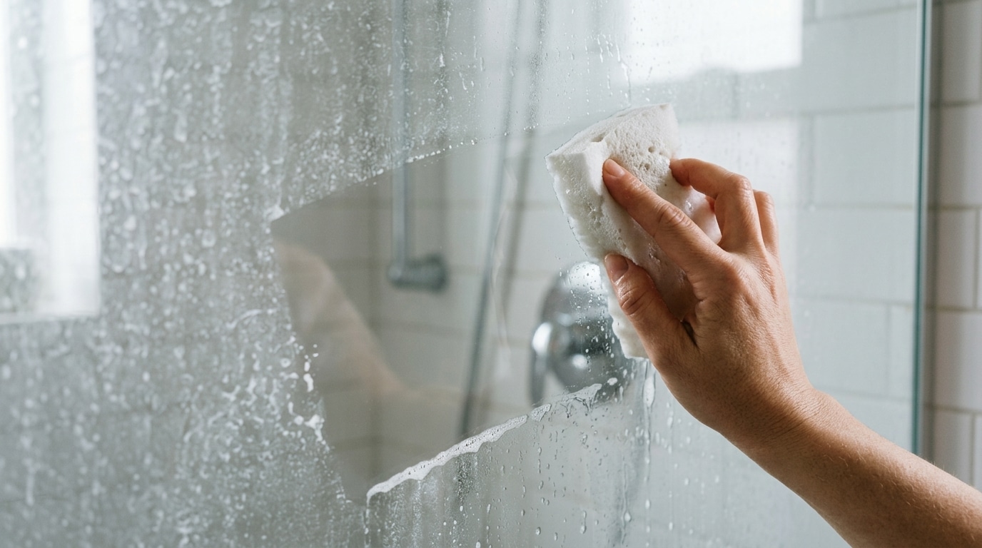 On Sobstine Tous A Frotter Le Calcaire De La Paroi De Douche Avec Des Produits Alors Que Ce Geste Des Hotels De Luxe La Rend Transparente En 2 Minutes Featured