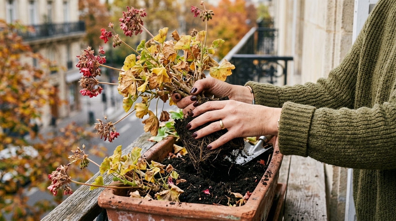 On Sobstine Tous A Jeter Nos Geraniums De Balcon Aux Premieres Gelees Alors Quun Simple Recoin De La Maison Suffit A Les Retrouver En Fleurs Au Printemps Featured