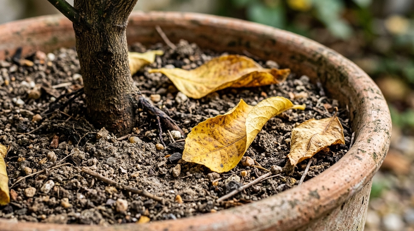 On Sobstine Tous A Tailler Son Citronnier Des Quil Perd Ses Feuilles En Automne Alors Que La Reponse Se Cache Souvent Dans La Terre Du Pot Featured