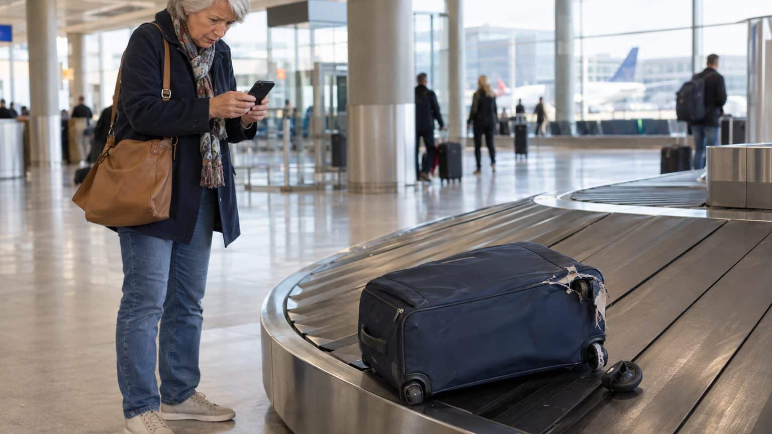 « Personne ne m'avait prévenu » : la valise abîmée à l'arrivée se déclare à la compagnie dans les 7 jours, et tout commenc...