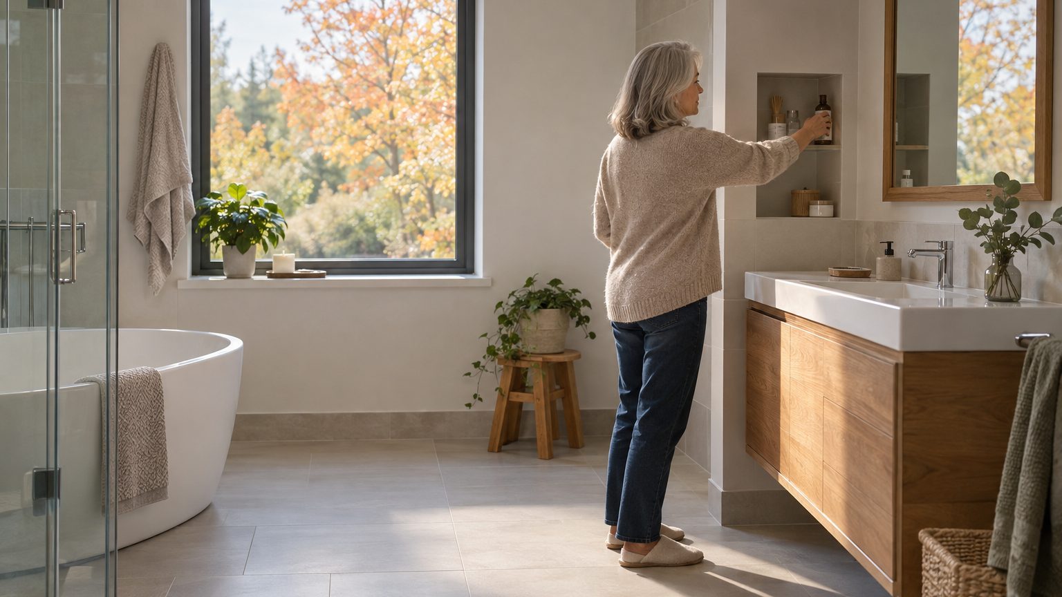 Plus personne ne pose de paniers sous le lavabo : voici ce qui les remplace dans les salles de bains modernes