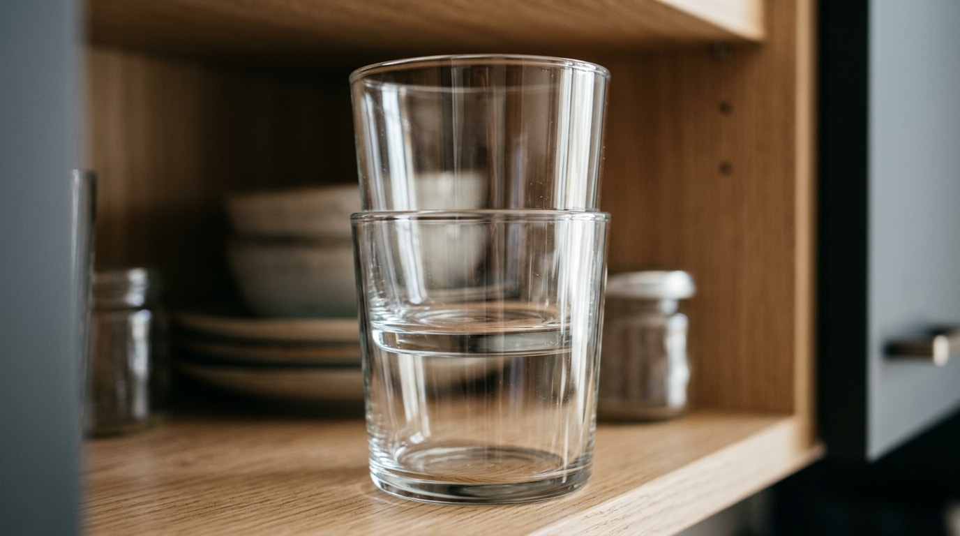 Un Vrai Casse Tete Deux Verres Restaient Coinces Lun Dans Lautre Au Fond De Mon Placard Ma Voisine Les A Separes En Quelques Secondes Sans Rien Casser Featured
